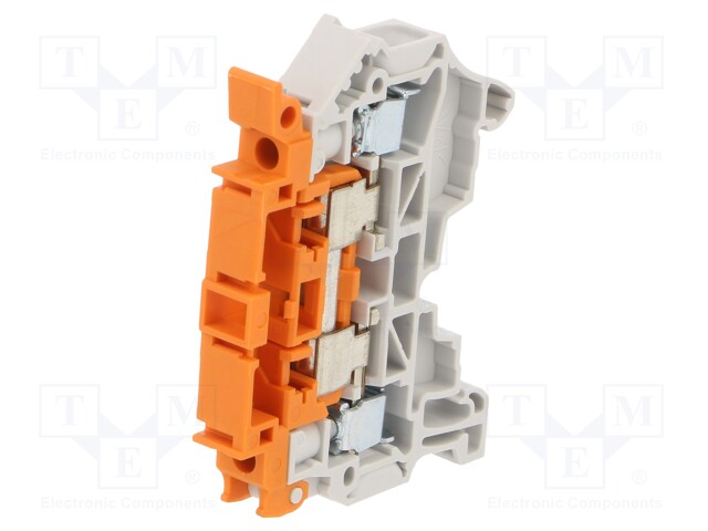 Splice terminal: rail; SNK; 0.2÷4mm2; ways: 1; terminals: 2; TS35