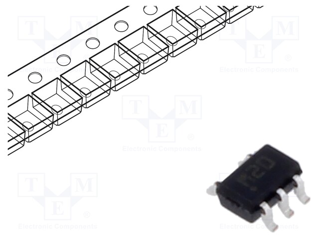 Temperature sensor; -55÷130°C; SOT323-5L; SMD; Interface: analog