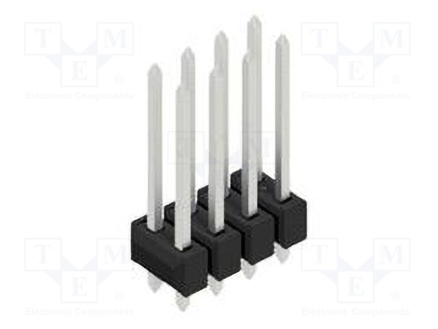 Connector: pin strips; pin header; male; PIN: 8; 2.54mm; THT; 2x4