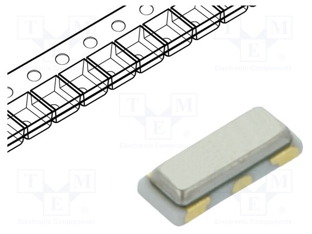 Resonator: ceramic; 12MHz; SMD; 3.2x1.3x0.7mm; ±0.5%; -40÷125°C