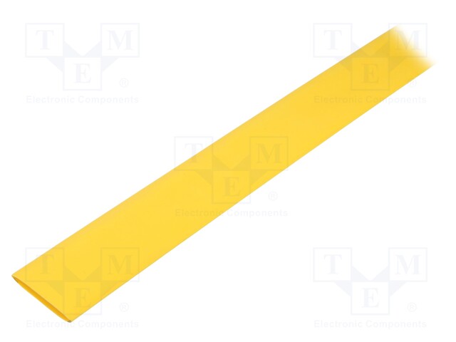 Heat shrink sleeve; glueless; 2: 1; 25.4mm; L: 1m; yellow