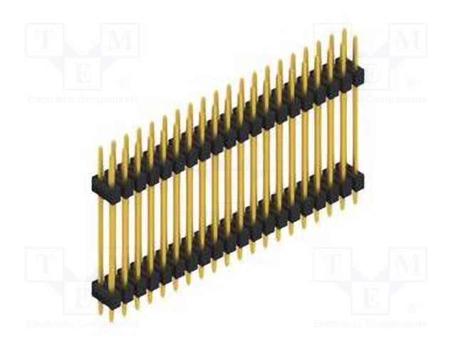 Connector: pin strips; pin header; male; PIN: 40; 2.54mm; THT; 2x20