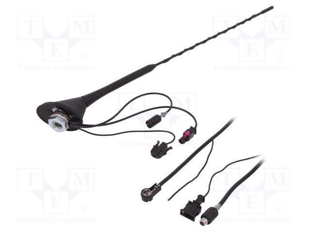 Antenna; car top; 0.41m; AM,DAB,FM; Fiat,Renault,Seat,Škoda,VW