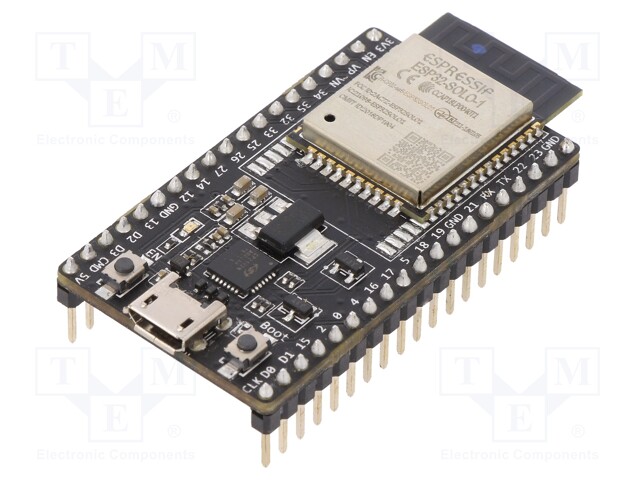 Dev.kit: WiFi; GPIO,I2C,I2S,SPI,UART,WiFi; ESP32-SOLO-1; 4MB