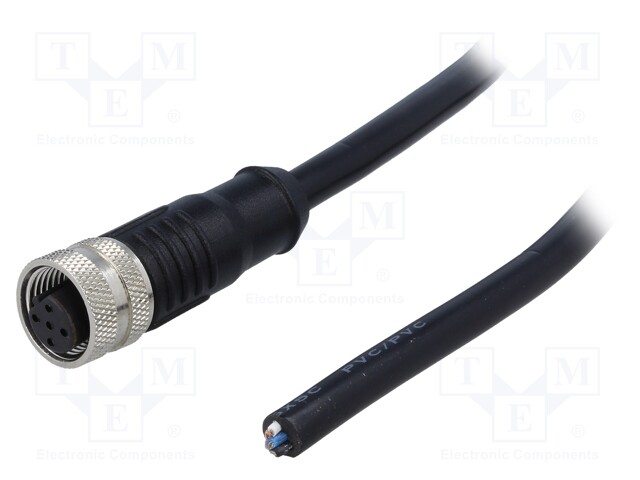 Plug; M12; PIN: 5; female; B code-Profibus; IP65/IP67; 60V; 4A; 1m