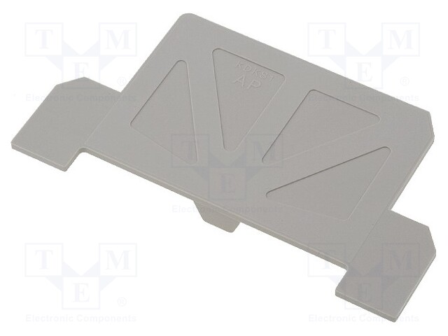 End plate; grey