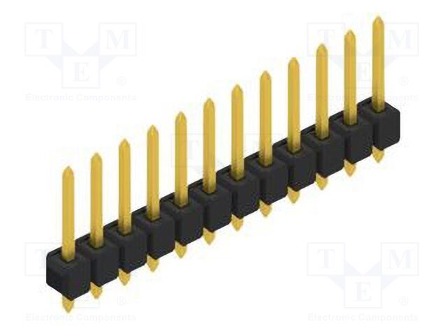 Connector: pin strips; pin header; male; PIN: 12; 2.54mm; THT; 1x12