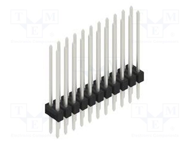Connector: pin strips; pin header; male; PIN: 22; 2.54mm; THT; 2x11