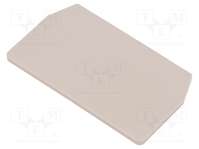 End/partition plate; Application: ZDU1.5; beige; wemid; max.125°C