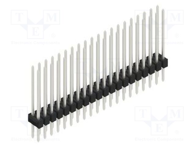 Connector: pin strips; pin header; male; PIN: 40; 2.54mm; THT; 2x20