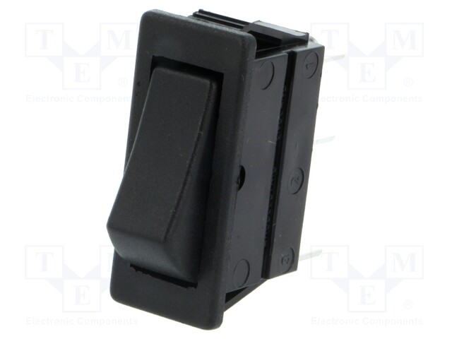 ROCKER; SPDT; Pos: 2; ON-ON; 16A/250VAC; 20A/28VDC; black; none