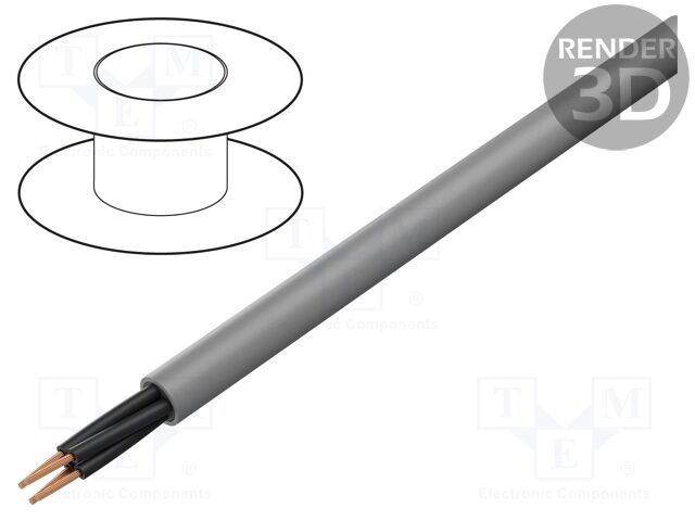 Wire; ÖLFLEX® SMART 108; 4x0.5mm2; unshielded; 300V,500V; Cu; grey