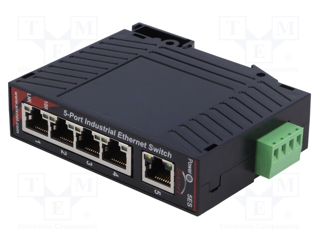 Industrial module: switch Ethernet; Number of ports: 5; 10÷30VDC