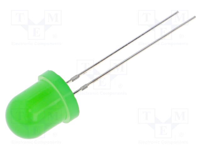 LED; 8mm; yellow green; blinking; 100÷150mcd; 60°; 3÷5V; 20mA; 1.8Hz