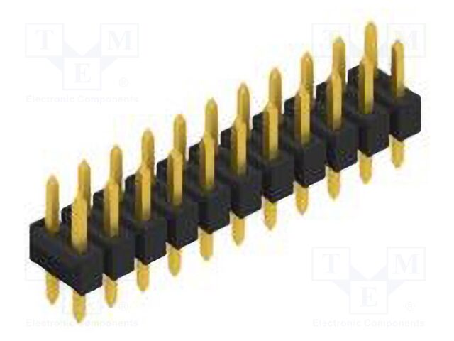 Connector: pin strips; pin header; male; PIN: 22; 2.54mm; THT; 2x11