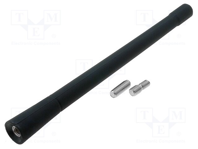 Antenna mast; 0.173m; M5,M6; outside; AM,FM; rubber mast