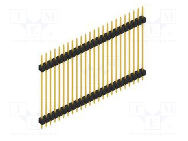 Connector: pin strips; pin header; male; PIN: 24; 2.54mm; THT; 1x24