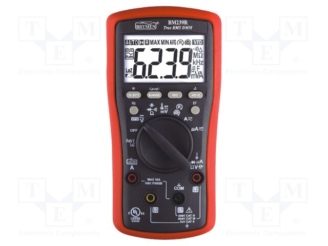 Digital multimeter; LCD (6000); VDC: 60m/600m/6/60/600/1000V