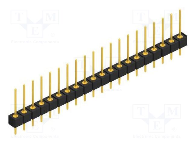 Connector: pin strips; pin header; male; PIN: 20; 2.54mm; THT; 1x20