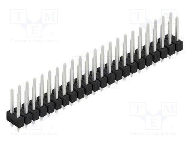 Connector: pin strips; pin header; male; PIN: 44; 2.54mm; THT; 2x22