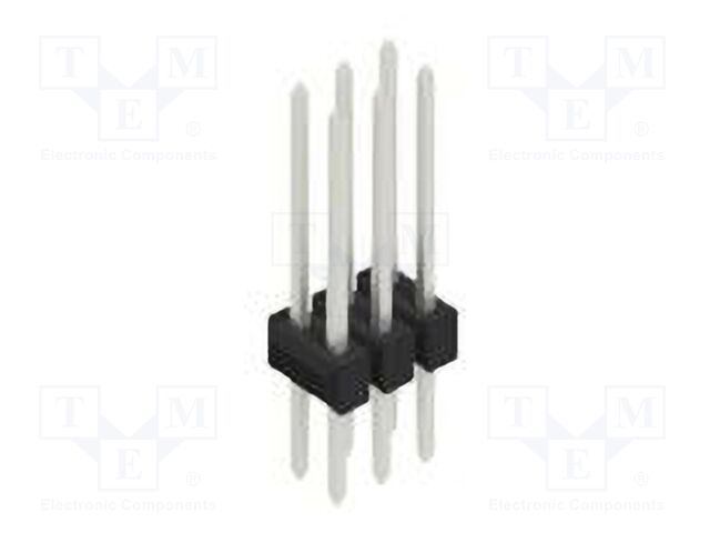 Connector: pin strips; pin header; male; PIN: 6; 2.54mm; THT; 2x3