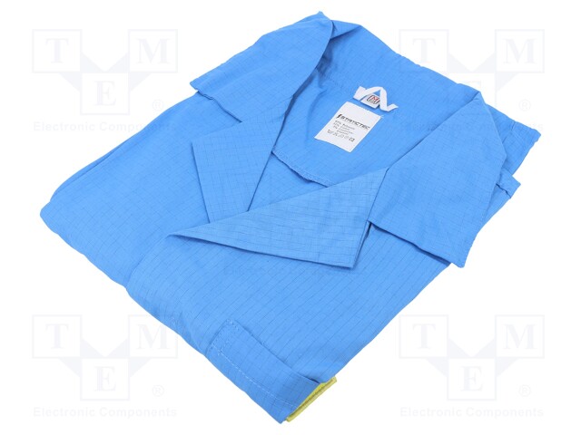 Coat; ESD; XL (unisex); IEC 61340-5-1; blue; 0.1÷100MΩ