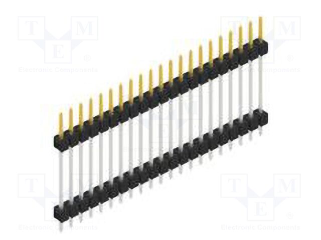 Connector: pin strips; pin header; male; PIN: 21; 2.54mm; THT; 1x21