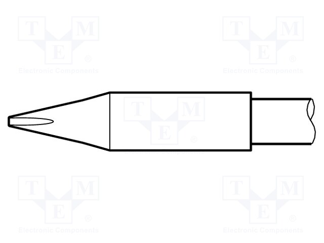 Tip; chisel; 0.8x0.6mm; longlife