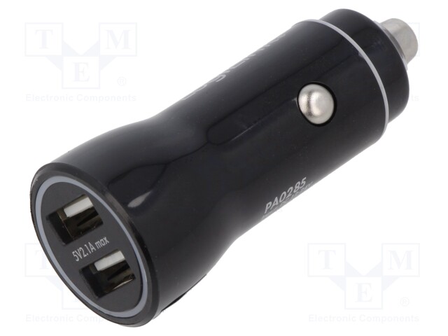 Automotive power supply; USB A socket x2; Sup.volt: 12÷24VDC
