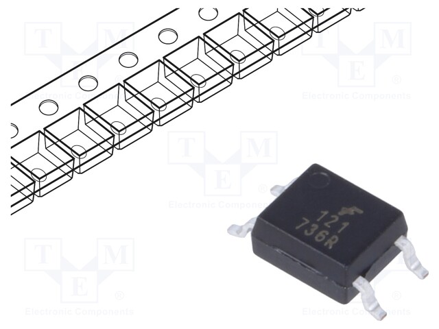 Optocoupler; SMD; Channels: 1; Out: transistor; 80V; Mini-flat 4pin