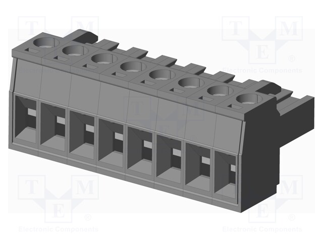 Connector: pluggable terminal block; plug; female; straight; grey