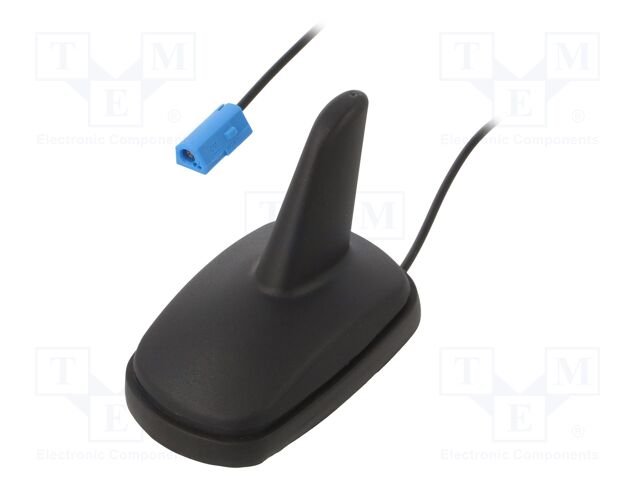 Antenna; SHARK; AM,FM; Opel GM; black; 12VDC; RG174; with amplifier