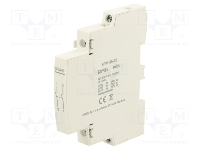Auxiliary contacts; Series: STM; Leads: screw terminals; side