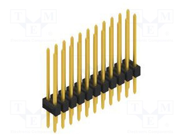 Connector: pin strips; pin header; male; PIN: 22; 2.54mm; THT; 2x11