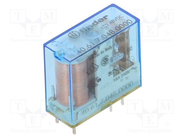 Relay: electromagnetic; SPDT; Ucoil: 48VDC; Icontacts max: 30A