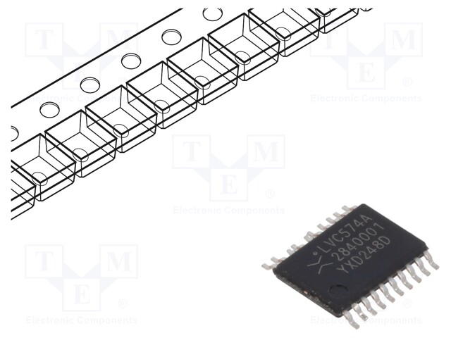 IC: digital; octal,D flip-flop; Ch: 8; CMOS; LVC; SMD; TSSOP20