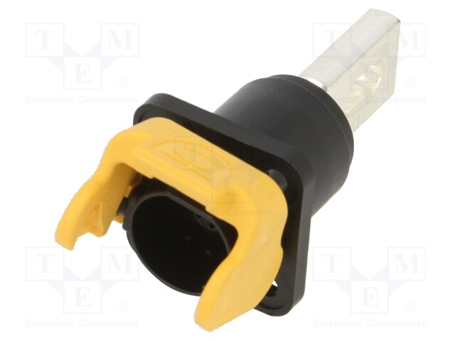 Socket; DC supply; Han® S,Han® S 120; male; PIN: 1; swivel; screw