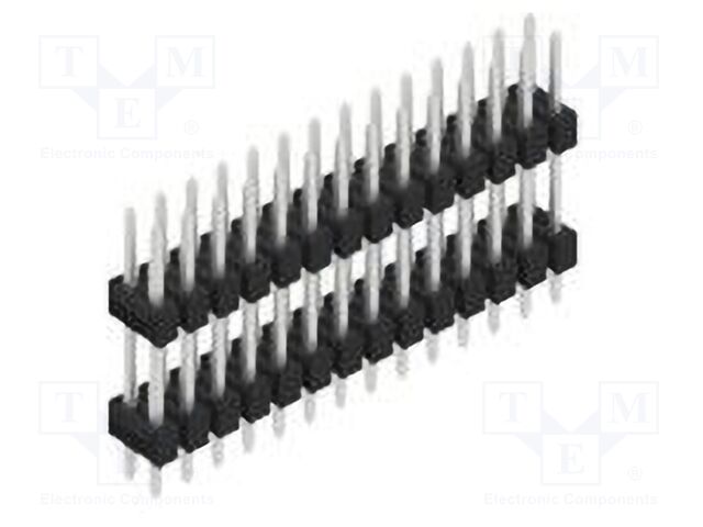 Connector: pin strips; pin header; male; PIN: 28; 2.54mm; THT; 2x14