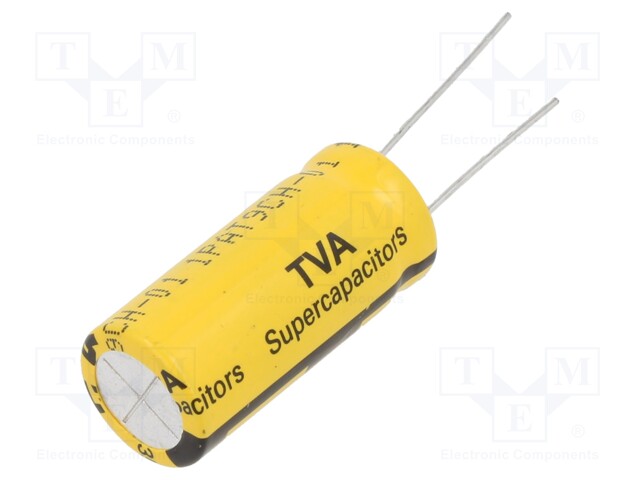 Supercapacitor; THT; 35F; 3VDC; -10÷30%; Body dim: Ø16.5x38mm; 15mΩ