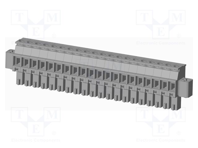Connector: pluggable terminal block; plug; female; angled 90°