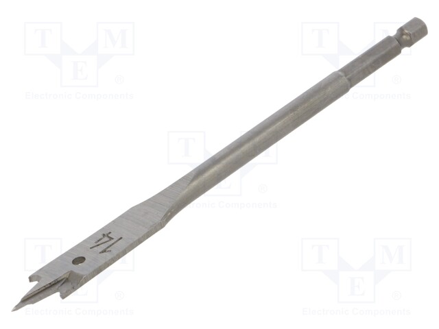 Drill bit; for wood,feather; Ø: 14mm; L: 152mm