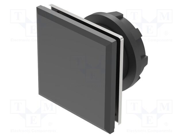 Plug; OptoHiT; 30x30mm; black; plastic; Face dim: 35x35mm