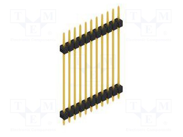 Connector: pin strips; pin header; male; PIN: 11; 2.54mm; THT; 1x11