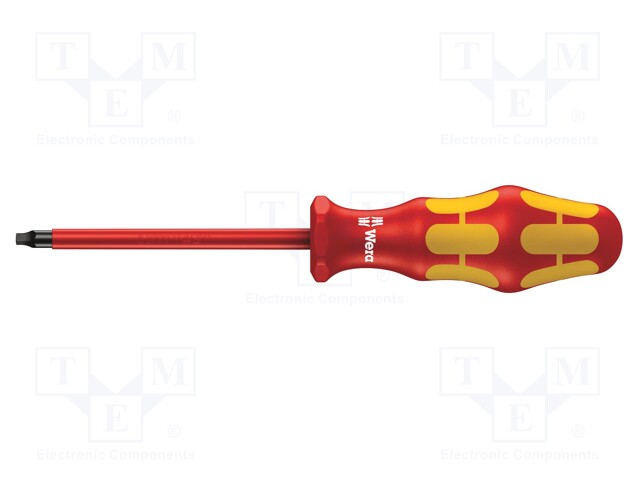 Screwdriver; insulated; square; #2; Blade length: 200mm; 1kVAC