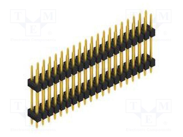 Connector: pin strips; pin header; male; PIN: 40; 2.54mm; THT; 2x20