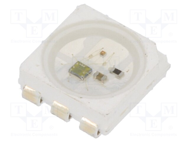 Programmable LED; SMD; 5050,PLCC6; RGB; 5x5.4x1.65mm; 3.7÷5.3V