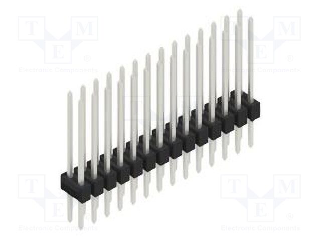 Connector: pin strips; pin header; male; PIN: 28; 2.54mm; THT; 2x14
