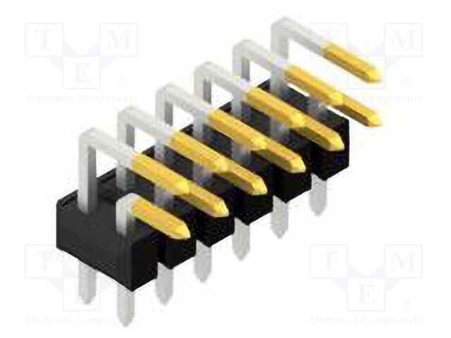 Connector: pin strips; pin header; male; PIN: 12; 2.54mm; THT; 2x6