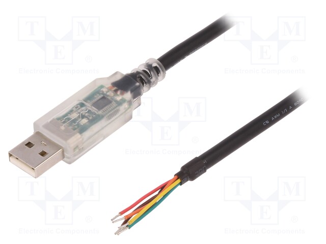 Module: cable integrated; RS232,USB; USB A; V: lead; 1.8m; 3,3VDC