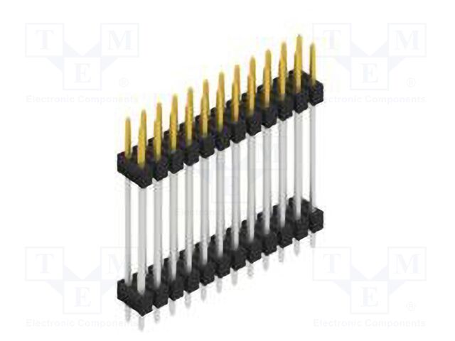 Connector: pin strips; pin header; male; PIN: 24; 2.54mm; THT; 2x12